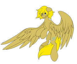 Size: 983x812 | Tagged: safe, artist:noira, imported from derpibooru, oc, oc only, oc:winds (old version), pegasus, pony, flying, simple background, solo