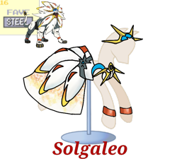 Size: 733x660 | Tagged: safe, artist:ask-nora-the-alicorn, artist:catscat111, artist:catscat112, imported from derpibooru, solgaleo, clothes, dress, mannequin, mlp fashion, pokémon, simple background, transparent background