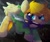 Size: 868x734 | Tagged: safe, artist:donutnerd, imported from derpibooru, oc, oc only, oc:winds (old version), pony, battle pose, lightning, link, solo, storm, sword, the legend of zelda, weapon