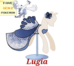 Size: 733x660 | Tagged: safe, artist:ask-nora-the-alicorn, artist:catscat111, artist:catscat112, imported from derpibooru, lugia, clothes, dress, mannequin, mlp fashion, pokémon, simple background, transparent background