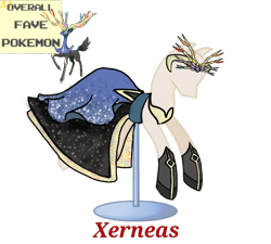 Size: 733x660 | Tagged: safe, artist:ask-nora-the-alicorn, artist:catscat111, artist:catscat112, imported from derpibooru, xerneas, clothes, dress, mannequin, mlp fashion, pokémon, simple background, transparent background