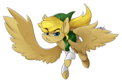 Size: 3359x2271 | Tagged: safe, artist:midnightpremiere, imported from derpibooru, oc, oc only, oc:winds (old version), pegasus, pony, flying, hat, simple background, solo, transparent background