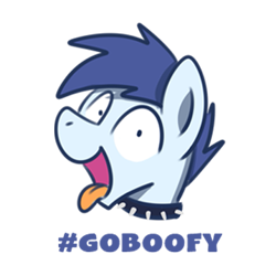 Size: 567x567 | Tagged: safe, artist:sugar morning, imported from derpibooru, oc, oc only, oc:slipstream, dog pony, pony, behaving like a dog, boof, boofy, boofy is a good boy, bust, collar, cute, happy, hashtag, male, open mouth, shrunken pupils, simple background, smiling, spiked collar, stallion, tongue out, transparent background