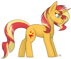 Size: 819x679 | Tagged: safe, artist:yourbestnightmaree, imported from derpibooru, sunset shimmer, pony, unicorn, female, simple background, solo, transparent background