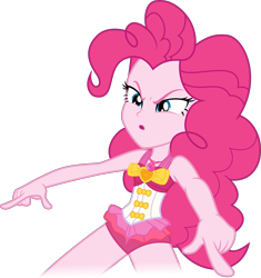 Size: 3101x3301 | Tagged: safe, artist:theartsyemporium, deleted from derpibooru, imported from derpibooru, pinkie pie, equestria girls, equestria girls series, forgotten friendship, .svg available, clothes, female, geode of sugar bombs, open mouth, simple background, solo, swimsuit, transparent background, vector