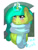 Size: 3792x5000 | Tagged: safe, artist:timkaa, artist:yuozka, imported from derpibooru, oc, oc only, oc:lime mint, pony, unicorn, clothes, female, magic, mare, scarf, solo