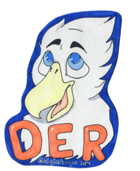 Size: 1006x1234 | Tagged: safe, artist:jellyfishdragon, imported from derpibooru, oc, oc only, oc:der, griffon, badge, bust, male, portrait, simple background, solo, text, transparent background