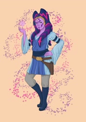 Size: 1536x2173 | Tagged: safe, artist:kutekiki, imported from derpibooru, twilight sparkle, togruta, crossover, female, jedi, simple background, solo, species swap, star wars