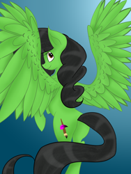 Size: 3000x4000 | Tagged: safe, artist:chelseawest, imported from derpibooru, oc, oc only, oc:painted petal, pegasus, pony, female, high res, mare, petalverse, solo, spread wings, wings