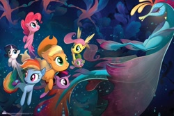 Size: 1000x668 | Tagged: source needed, useless source url, safe, artist:joy-ang, artist:tony cliff, imported from derpibooru, applejack, fluttershy, pinkie pie, queen novo, rainbow dash, rarity, spike, twilight sparkle, pony, puffer fish, seapony (g4), my little pony: the movie, the art of my little pony: the movie, applejack's hat, concept art, cowboy hat, female, hat, male, mane seven, mane six, official, official art, seaponified, seapony applejack, seapony fluttershy, seapony pinkie pie, seapony rainbow dash, seapony rarity, seapony twilight, seaquestria, smiling, species swap, spike the pufferfish, thousand yard stare, underwater