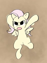 Size: 522x697 | Tagged: safe, artist:noupu, imported from derpibooru, fluttershy, pegasus, pony, female, looking at you, mare, meme, simple background, solo
