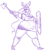 Size: 1280x1365 | Tagged: safe, artist:secretgoombaman12345, imported from derpibooru, princess luna, human, axe, bbw, fat, female, humanized, monochrome, opera, princess moonpig, shield, solo, viking, weapon, wide hips