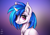 Size: 4093x2894 | Tagged: safe, artist:airfly-pony, artist:chickenbrony, artist:cottonaime, artist:justafallingstar, imported from derpibooru, dj pon-3, vinyl scratch, pony, unicorn, absurd resolution, bust, chest fluff, collaboration, ear fluff, female, fluffy, mare, rcf community, smiling, solo