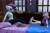 Size: 3000x2000 | Tagged: safe, artist:tahublade7, imported from derpibooru, rarity, sweetie belle, anthro, plantigrade anthro, 3d, barefoot, bed, book, clock, clothes, daz studio, feet, female, fetish, foot fetish, footsie, framed picture, glasses, jeans, pants