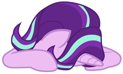 Size: 11600x7000 | Tagged: safe, artist:tardifice, imported from derpibooru, starlight glimmer, pony, unicorn, absurd resolution, facedesk, female, headdesk, simple background, solo, transparent background, vector