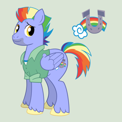 Size: 1024x1024 | Tagged: safe, artist:lapin-demoness, imported from derpibooru, bow hothoof, pony, cutie mark, male, solo