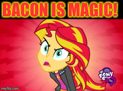 Size: 360x266 | Tagged: safe, imported from derpibooru, screencap, sunset shimmer, equestria girls, female, funny, image macro, meme, solo