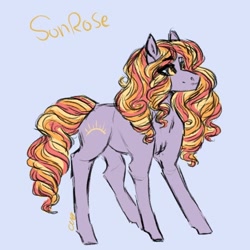 Size: 564x564 | Tagged: safe, artist:last-star-oc, imported from derpibooru, oc, oc only, oc:sun rose, earth pony, pony, solo