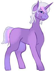 Size: 1024x1343 | Tagged: safe, artist:midnight-drip, imported from derpibooru, oc, oc only, oc:charity, pony, unicorn, magical lesbian spawn, male, offspring, parent:rarity, parent:twilight sparkle, parents:rarilight, simple background, solo, stallion, white background