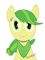 Size: 1944x2592 | Tagged: safe, artist:syncedsart, imported from derpibooru, oc, oc only, oc:apple rings, earth pony, pony, clothes, digital art, female, mare, paint tool sai, scarf, simple background, solo, transparent background