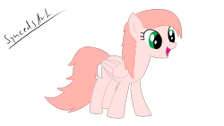 Size: 3840x2160 | Tagged: safe, artist:syncedsart, imported from derpibooru, oc, oc only, oc:springflower, pegasus, pony, digital art, female, gift art, mare, paint tool sai, simple background, solo, transparent background