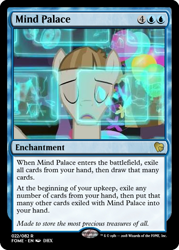 Size: 375x523 | Tagged: safe, imported from derpibooru, mudbriar, pony, the maud couple, magic the gathering, male, mind palace, party cave, solo, trading card, trading card edit