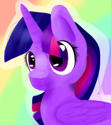 Size: 800x900 | Tagged: safe, artist:pprinceran, artist:prince-ran, imported from derpibooru, twilight sparkle, alicorn, pony, abstract background, bust, female, mare, solo, twilight sparkle (alicorn)