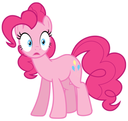 Size: 7004x6642 | Tagged: safe, artist:estories, imported from derpibooru, pinkie pie, pony, absurd resolution, female, simple background, solo, transparent background, vector, wide eyes