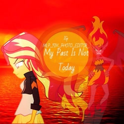 Size: 576x576 | Tagged: safe, imported from derpibooru, sunset shimmer, equestria girls, equestria girls (movie), my past is not today, rainbow rocks, ocean, sunset satan, water