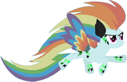 Size: 760x493 | Tagged: safe, artist:selenaede, artist:user15432, imported from derpibooru, rainbow dash, pegasus, pony, elements of insanity, alternate cutie mark, alternate universe, base used, colored wings, multicolored wings, rainbine, rainbine ears, rainbow hair, rainbow power, rainbow power-ified, rainbow wings, solo