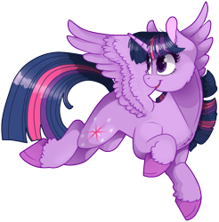 Size: 500x508 | Tagged: safe, artist:69beas, imported from derpibooru, twilight sparkle, alicorn, pony, cheek fluff, chest fluff, cloven hooves, cute, cutie mark, ear fluff, eye clipping through hair, female, leg fluff, simple background, smiling, solo, transparent background, twiabetes, twilight sparkle (alicorn), unshorn fetlocks, wing fluff, wings