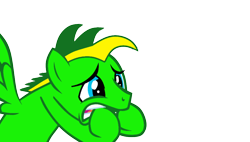 Size: 1024x582 | Tagged: safe, artist:didgereethebrony, imported from derpibooru, oc, oc only, oc:didgeree, pony, biting, fear, hoof biting, needs more saturation, nervous, phobia, scared, simple background, solo, transparent background