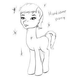 Size: 751x751 | Tagged: safe, imported from derpibooru, pony, human face, joke, my little pony, uncanny valley