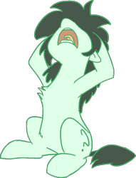 Size: 736x964 | Tagged: safe, artist:lockhe4rt, imported from derpibooru, oc, oc only, oc:filly anon, pony, female, filly, screeching, simple, simple background, solo, transparent background