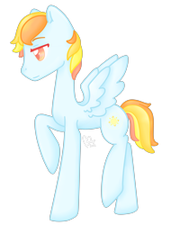 Size: 4000x5000 | Tagged: safe, artist:cupig, imported from derpibooru, oc, oc only, oc:solar glory, pegasus, pony, absurd resolution, colored pupils, male, offspring, parent:rainbow dash, parent:soarin', parents:soarindash, simple background, solo, stallion, transparent background