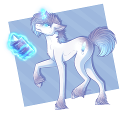 Size: 1092x986 | Tagged: safe, artist:nerakie, imported from derpibooru, oc, oc only, oc:ice feather, pony, unicorn, abstract background, angry, book, cloven hooves, cutie mark, female, glowing eyes, glowing horn, looking at you, magic, mare, simple background, solo, telekinesis, transparent background, unshorn fetlocks