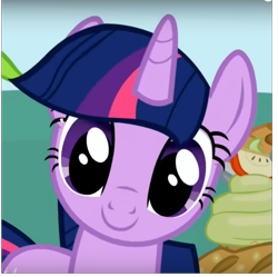 Size: 777x775 | Tagged: safe, imported from derpibooru, screencap, twilight sparkle, pony, unicorn, friendship is magic, animation error, c:, cropped, cute, female, happy, head tilt, layering error, layering fail, looking at you, mare, smiling, solo, twiabetes