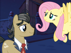 Size: 1024x768 | Tagged: safe, imported from derpibooru, filthy rich, fluttershy, earth pony, pegasus, pony, veggietales