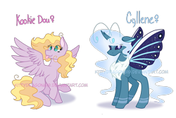 Size: 3000x2000 | Tagged: safe, artist:kittydragon619, imported from derpibooru, oc, oc:kookie dou, changepony, pegasus, pony, female, high res, interspecies offspring, mare, offspring, parent:derpy hooves, parent:pinkie pie, parent:princess luna, parent:thorax, parents:derpypie, parents:thuna, simple background, transparent background