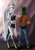 Size: 975x1392 | Tagged: safe, artist:lemurlemurovich, imported from derpibooru, princess celestia, oc, oc:anon, anthro, human, male, size difference, smaller male