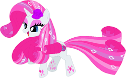 Size: 707x438 | Tagged: safe, artist:selenaede, artist:user15432, imported from derpibooru, rarity, oc, oc:rarifruit, pony, unicorn, elements of insanity, alternate cutie mark, alternate universe, base used, general hat, hat, rainbow hair, rainbow power, rainbow power-ified, rarifruit, solo