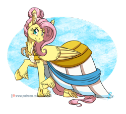 Size: 900x810 | Tagged: safe, artist:inuhoshi-to-darkpen, imported from derpibooru, fluttershy, pegasus, pony, fake it 'til you make it, blushing, clothes, cute, dress, feathered fetlocks, female, looking at you, mare, raised hoof, shyabetes, simple background, solo, transparent background, unshorn fetlocks, warrior of inner strength, warriorshy, wings