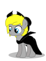 Size: 1150x1533 | Tagged: safe, imported from derpibooru, oc, oc only, oc:ivan cakan, pony, cape, clothes, hat, male, simple background, solo, transparent background