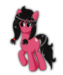Size: 1352x1600 | Tagged: safe, artist:coralmelon, imported from derpibooru, oc, oc:macdolia, earth pony, pony, pigtails, raised hoof, simple background, transparent background, vector