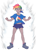 Size: 1800x2500 | Tagged: safe, artist:uc77, imported from derpibooru, oc, oc:rainbow feather, hippogriff, human, aura, clothes, cutie mark clothes, cutie mark on clothes, dragon ball, dragon ball z, humanized, interspecies offspring, magical lesbian spawn, mixed race, next generation, offspring, parent:gilda, parent:rainbow dash, parents:gildash, tanned