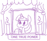 Size: 197x173 | Tagged: safe, artist:jargon scott, imported from derpibooru, twilight sparkle, pony, unicorn, :t, burger, bust, candle, eating, female, food, hoof hold, mare, monochrome, photo, picture for breezies, picture frame, poner, puffy cheeks, shrine, simple background, smiling, solo, text, twilight burgkle, unicorn twilight, white background