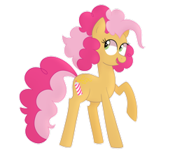 Size: 1024x904 | Tagged: safe, artist:ashidaii, imported from derpibooru, oc, oc only, oc:silly string, earth pony, pony, female, mare, offspring, parent:cheese sandwich, parent:pinkie pie, parents:cheesepie, simple background, solo, transparent background