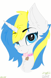 Size: 1200x1835 | Tagged: safe, artist:shaylahb, imported from derpibooru, oc, oc only, oc:dostluk vasitasiyla harmony, pony, chest fluff, collar, cute, lock, solo, tongue out