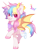Size: 1673x2169 | Tagged: safe, artist:hawthornss, artist:prince-lionel, imported from derpibooru, oc, oc only, oc:prince crane, alicorn, bat pony, bat pony alicorn, amputee, bandage, blushing, chest fluff, crown, cute, cute little fangs, ear fluff, fake horn, fangs, fusion, jewelry, lightly watermarked, looking at you, origami, origami crane, paper crane, pastel, raised hoof, regalia, simple background, smiling, sparkles, transparent background, unshorn fetlocks, watermark