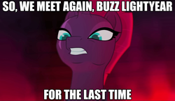 Size: 1382x804 | Tagged: safe, edit, edited screencap, editor:anonymous, imported from derpibooru, screencap, tempest shadow, my little pony: the movie, reference, toy story 2, zurg